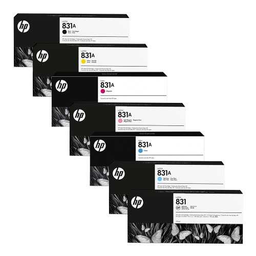 HP 831A 775ml Latex 300 & 500 Series Printer Ink & Optimizer Cartridges
