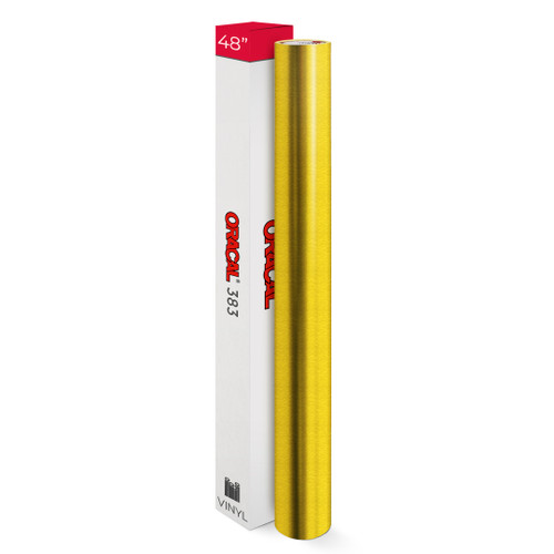 48" ORACAL 383 Ultraleaf Cast Vinyl, Gold or Chrome