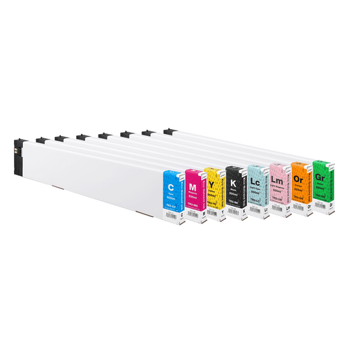 Roland TrueVIS TR3 Ink Set for XG Printers CMYKLcLmOrGr & Cleaning Pouch